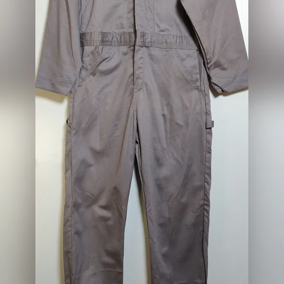 Berne Men's Gray Work Coveralls - Picture 2 of 14